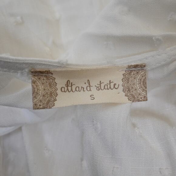 Altar'd State Womens S White V-Neck Summer Dress - Picture 7 of 9